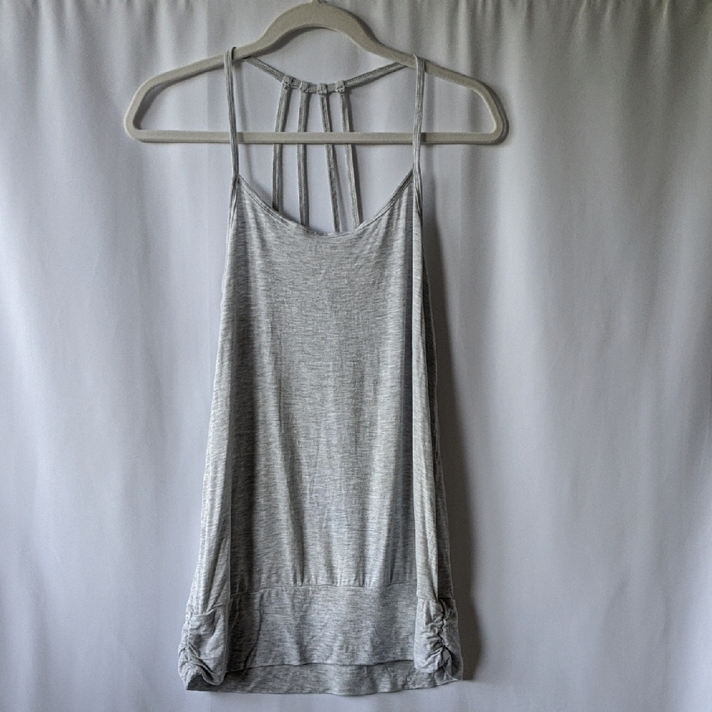 GAIAM Gray Strappy Camisole Top